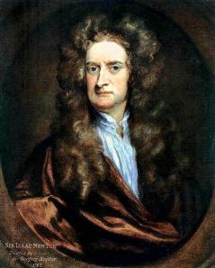 # Sir Issac Newton. Discovered laws of gravity and motion. Made investigations into a whole range of subjects maths, optics, physics, and astronomy